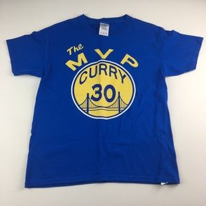 Stephen Curry “The MVP” Kid’s Medium Blue T-Shirt